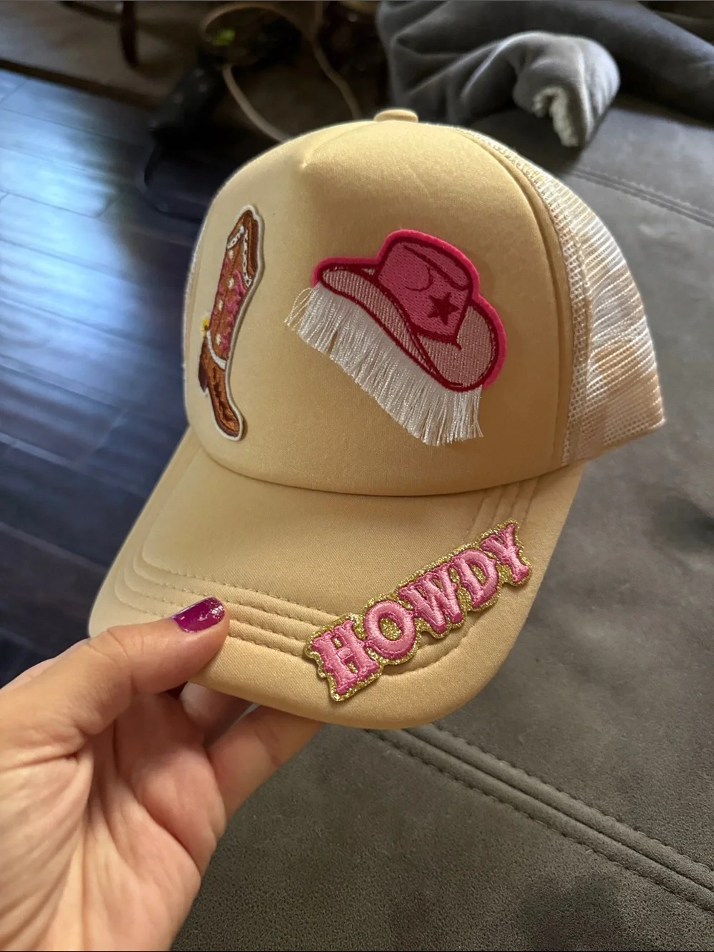 Trucker hat western coastal SnapBack beach fun cowboy pink howdy